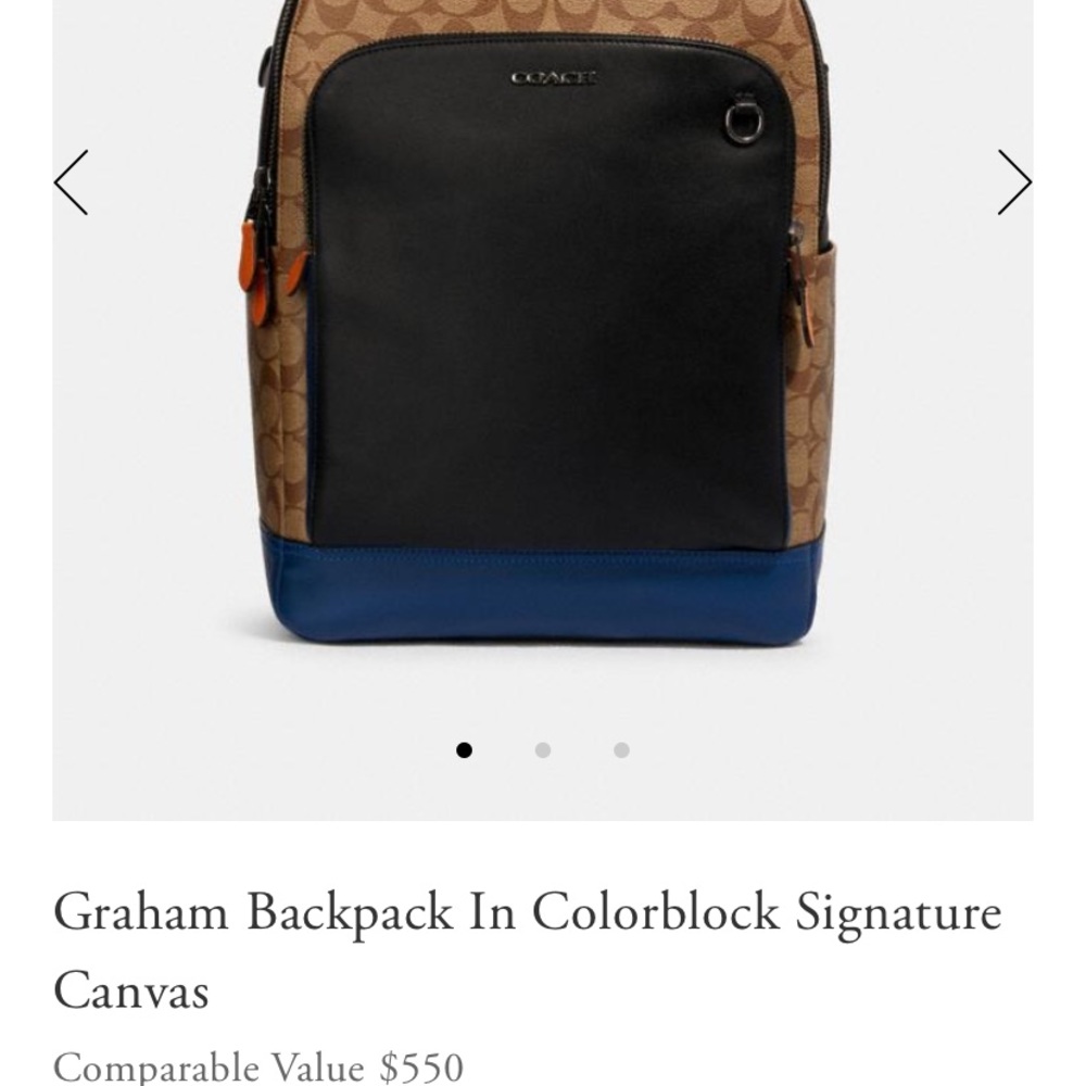 Coach Limited Graham in Color-block Signature
